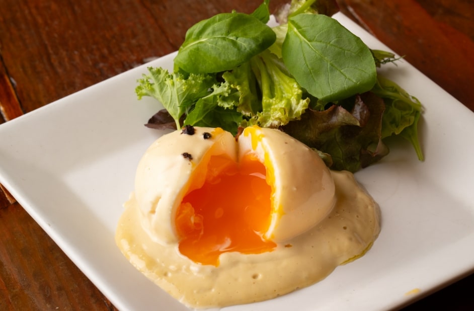 竹鶏ファームの半熟玉子と自家製マヨネーズのウフマヨネーズ